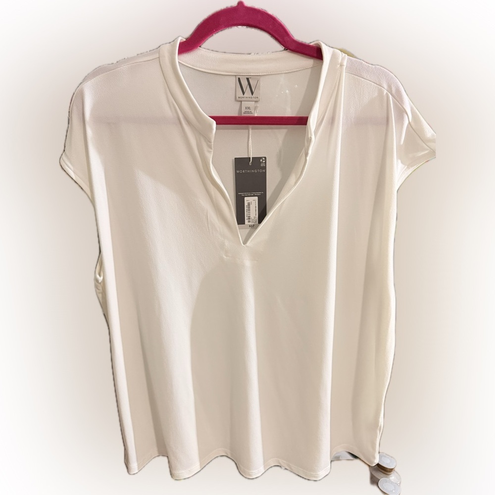 Worthington Women's Cream Blouse